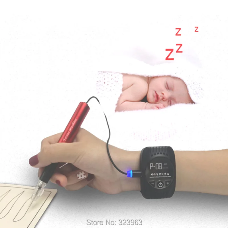 Тату-машинка с умными часами машинка для перманентного макияжа бровей губ