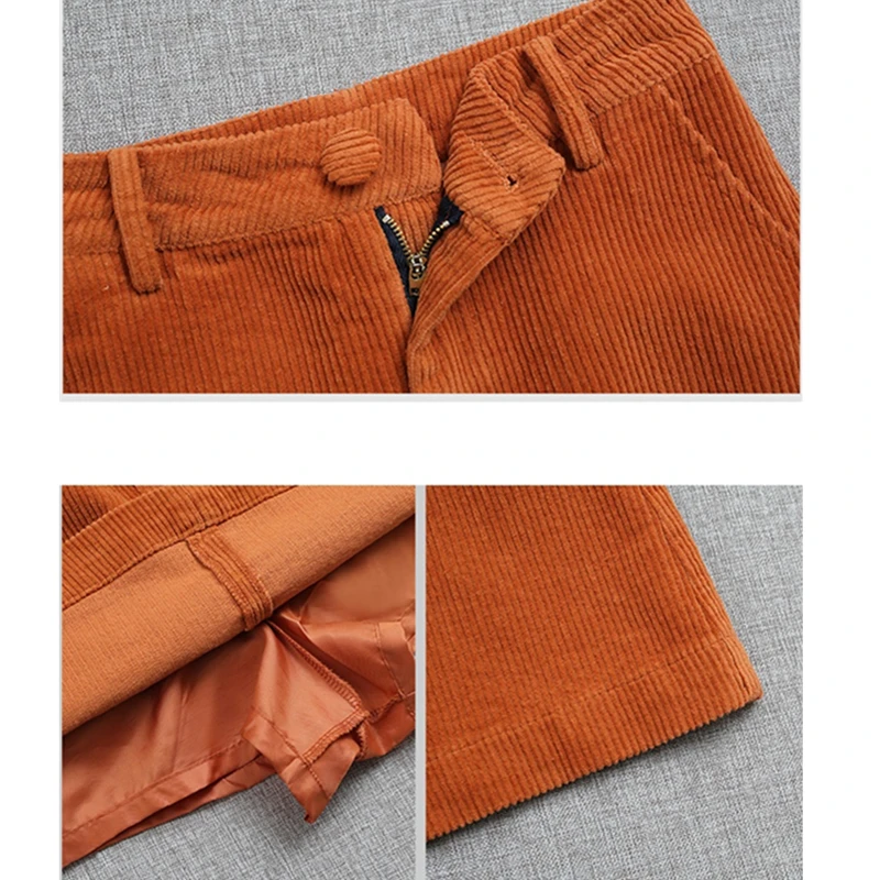 

Spring Autumn New Two Piece Skirt Set Women Plus Size Corduroy Jacket Fashion High Waist Skirt Set Temperament Women Tops D3348