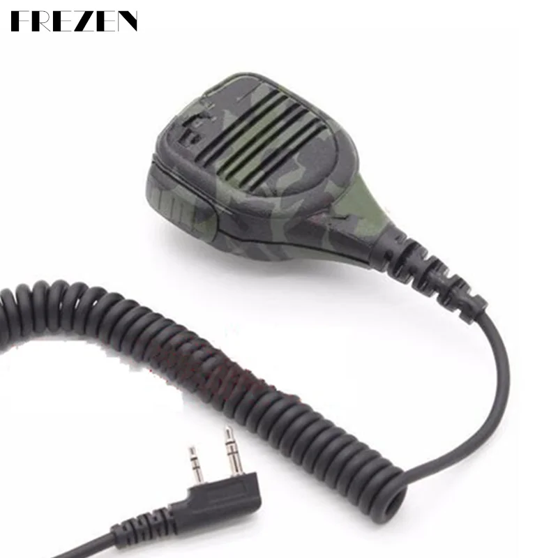 Camouflage Army  Heavy Duty Shoulder Remote Speaker Mic Microphone PTT For Kenwood Puxing Wouxun Baofeng TYT 2 Way Radios