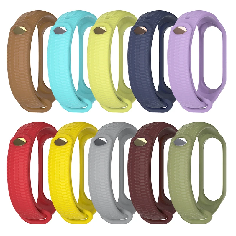 Ремешок силиконовый для Xiaomi Mi Band 4 спортивный браслет смарт-часов | Электроника