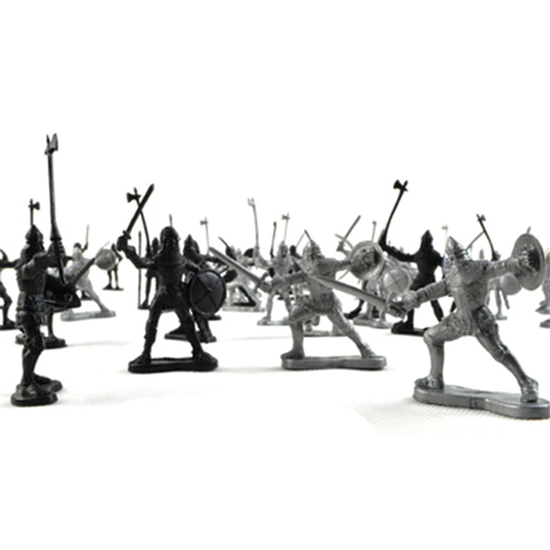 2 цвета 60 шт. древний солдатский Меч Щит Солдат модель мини солдат песок стол