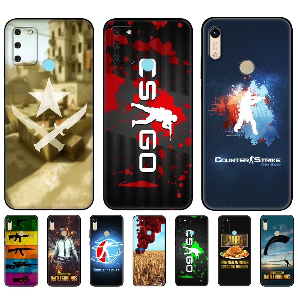 Чехол для Honor 8a Prime 8s 9 10X Lite 9A 9C 9X Premium Pro 9S чехол от Counter Strike CS GO и PUBG - купить по