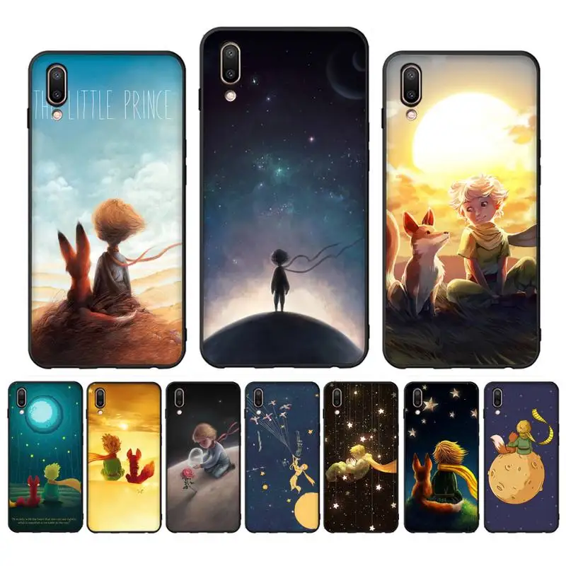 

The Little Prince Starry Sky Phone Case Case For Oppo Reno Realme C3 6Pro Cover For vivo Y91C Y17 Y19 Funda Capa