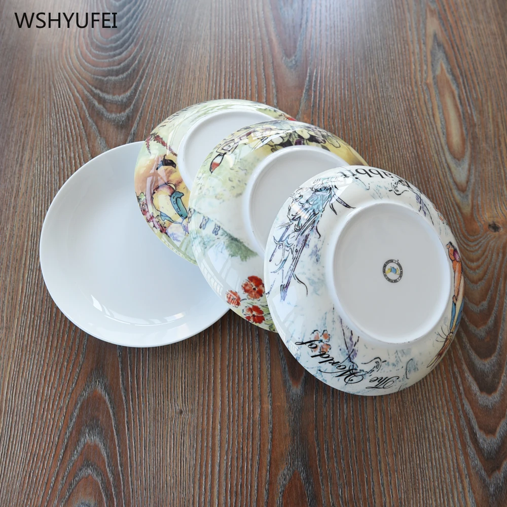 8 дюймов костяного фарфора креативный расписной милый кролик серии Питер Кролик