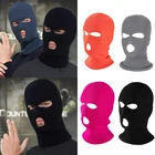 DT030 полностью закрывающая лицо маска для велоспорта шапка с 3 отверстиями CS Ветрозащитная Балаклава вязаные облегающие шапки маски для Хэллоуина и вечеринки унисекс