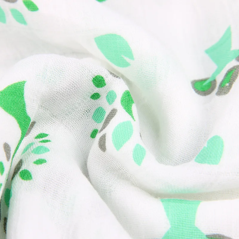 120*120 см Бамбуковые муслиновые салфетки для новорожденных пеленки одеяло кактус