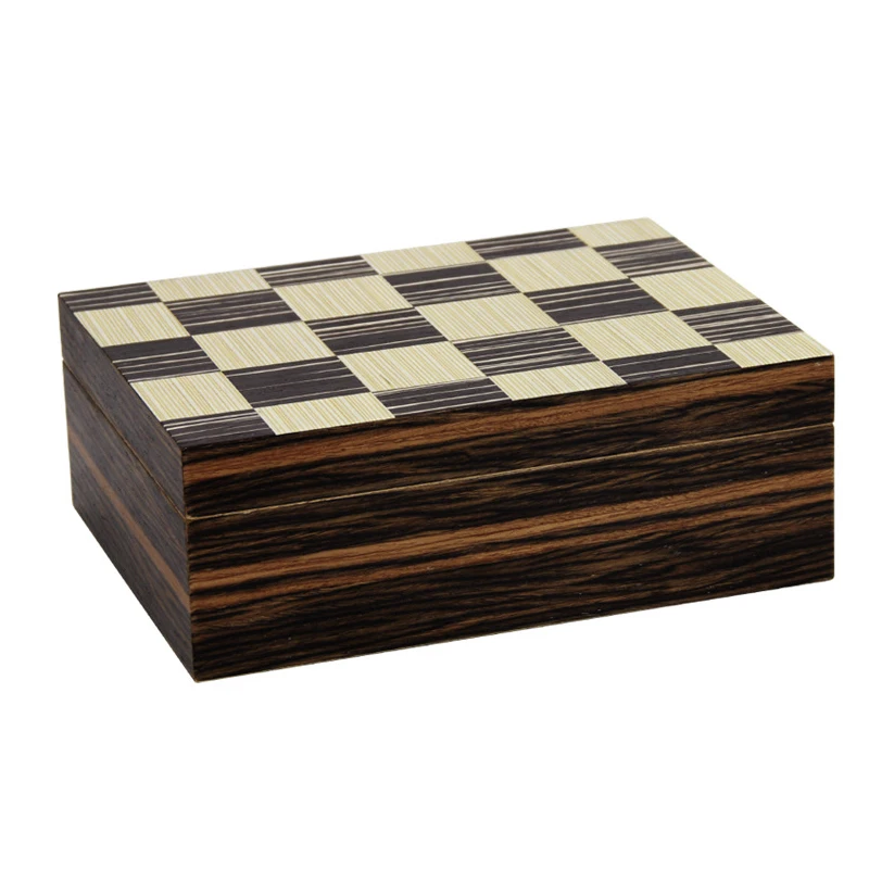 

Коробка для Хранения Сигар из кедрового дерева, коробка для увлажнения сигар, клетчатый шкаф для сигар