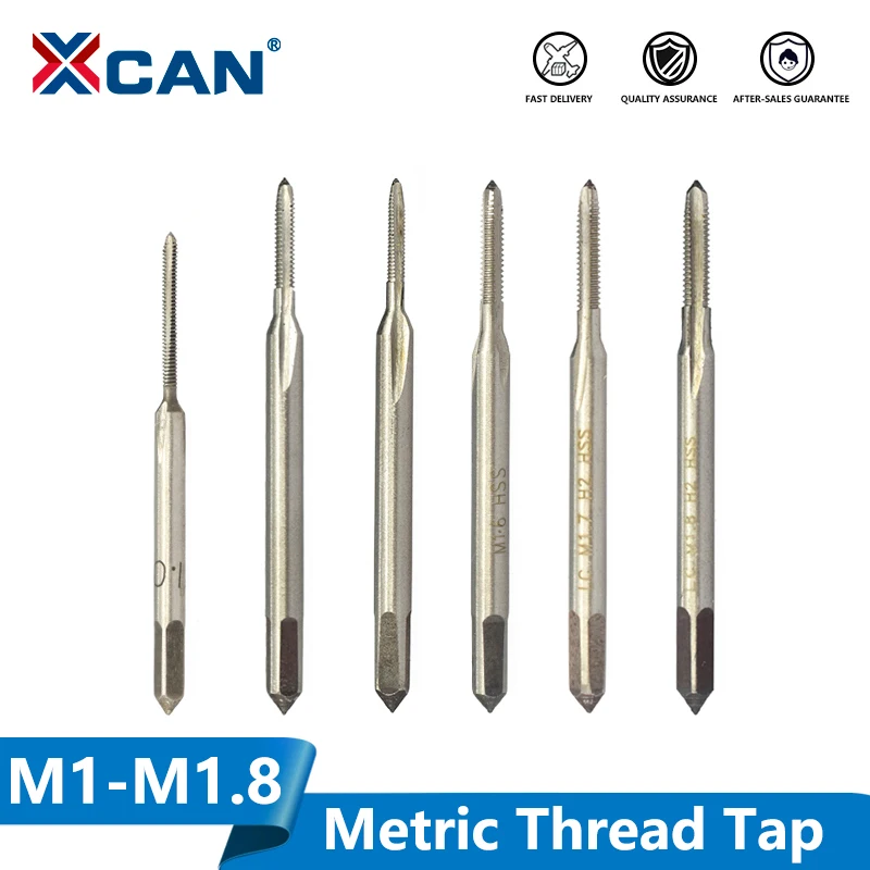 XCAN M1 M1.8 мини сверло для резьбы из быстрорежущей стали 6542 отверстий с прямой