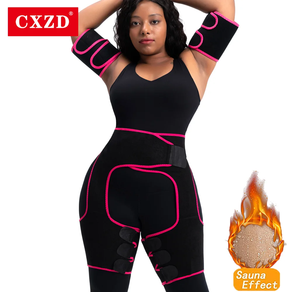 

CXZD Neoprene Waist Trainer Belt for Women Waist Thigh Trimmer Butt Lifter Slimming Workout Sweat Band Body Shaper Hip Enhancer