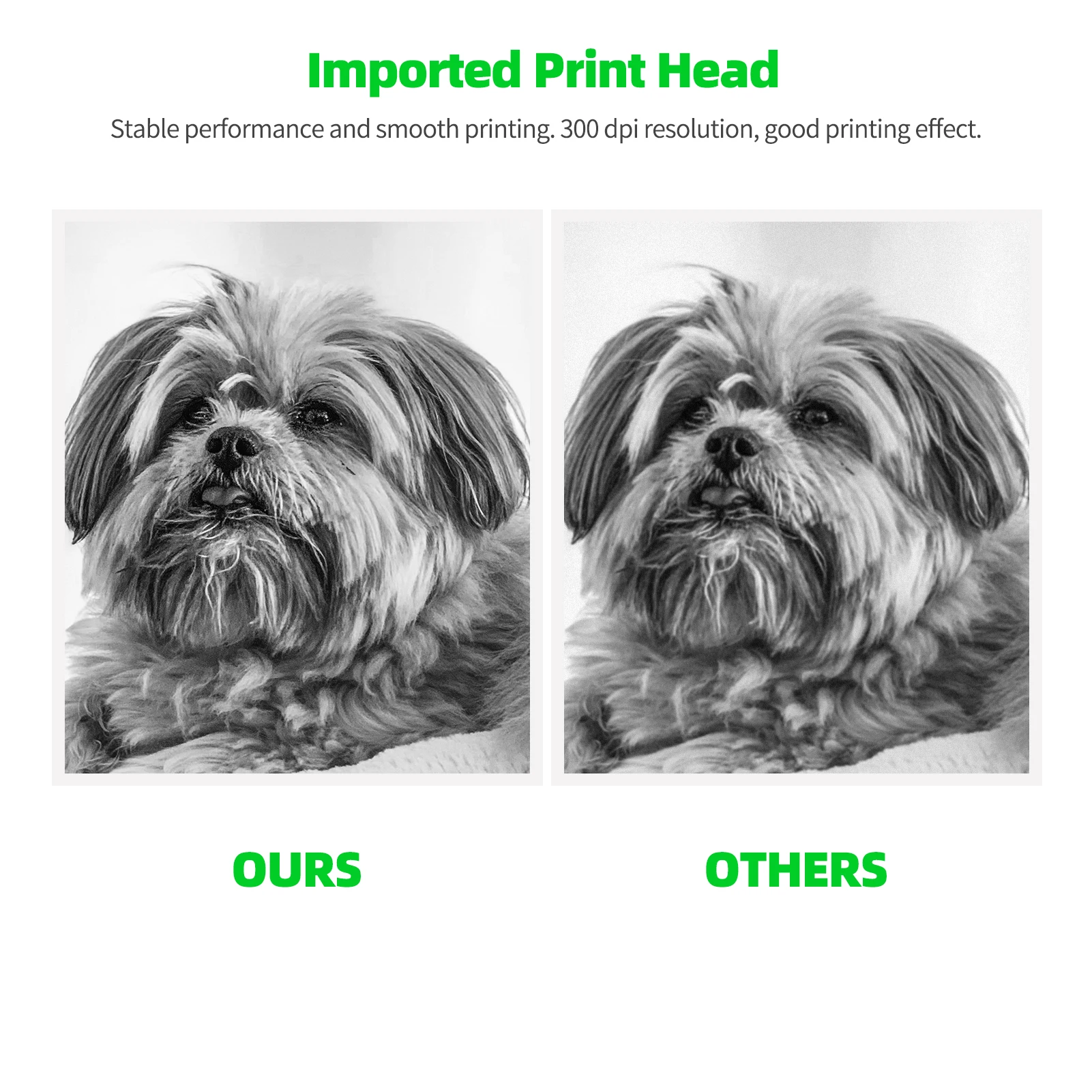 Карманный принтер PAPERANG P2 300 точек/дюйм BT беспроводной портативный термопринтер