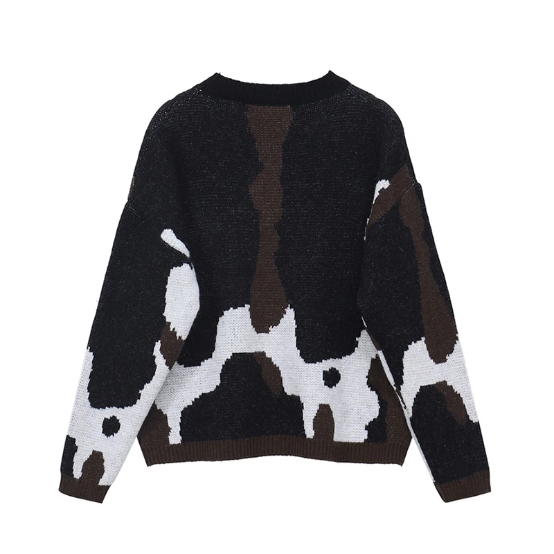 Oversized Fashion Casual Sweaters Women 2020 Autumn Winter Loose O Neck Pullovers Female Long Sleeve Harajuku Knitted Jumpers | Женская