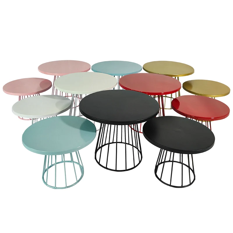 

S M Wedding Cake Stands High Feet Pink Blue Gold Red Round Cupcake Plates Dessert Cakes Display Holder Dishes Food Tray