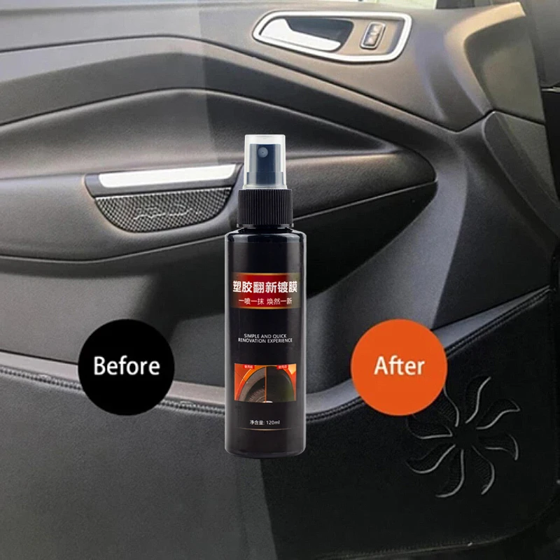 

120ML Plastic Refurbishment Agent Car Interior Dashboard Dashboard Wax Dustproof Polishing Plastic Leather Refurbishment Agent
