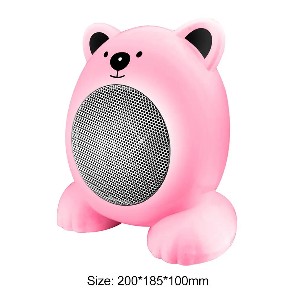 

350W Portable Mini Household Heater Lovely Bear Shaped Electric Hot Air Blower Personal Space Warmer Home Appliances