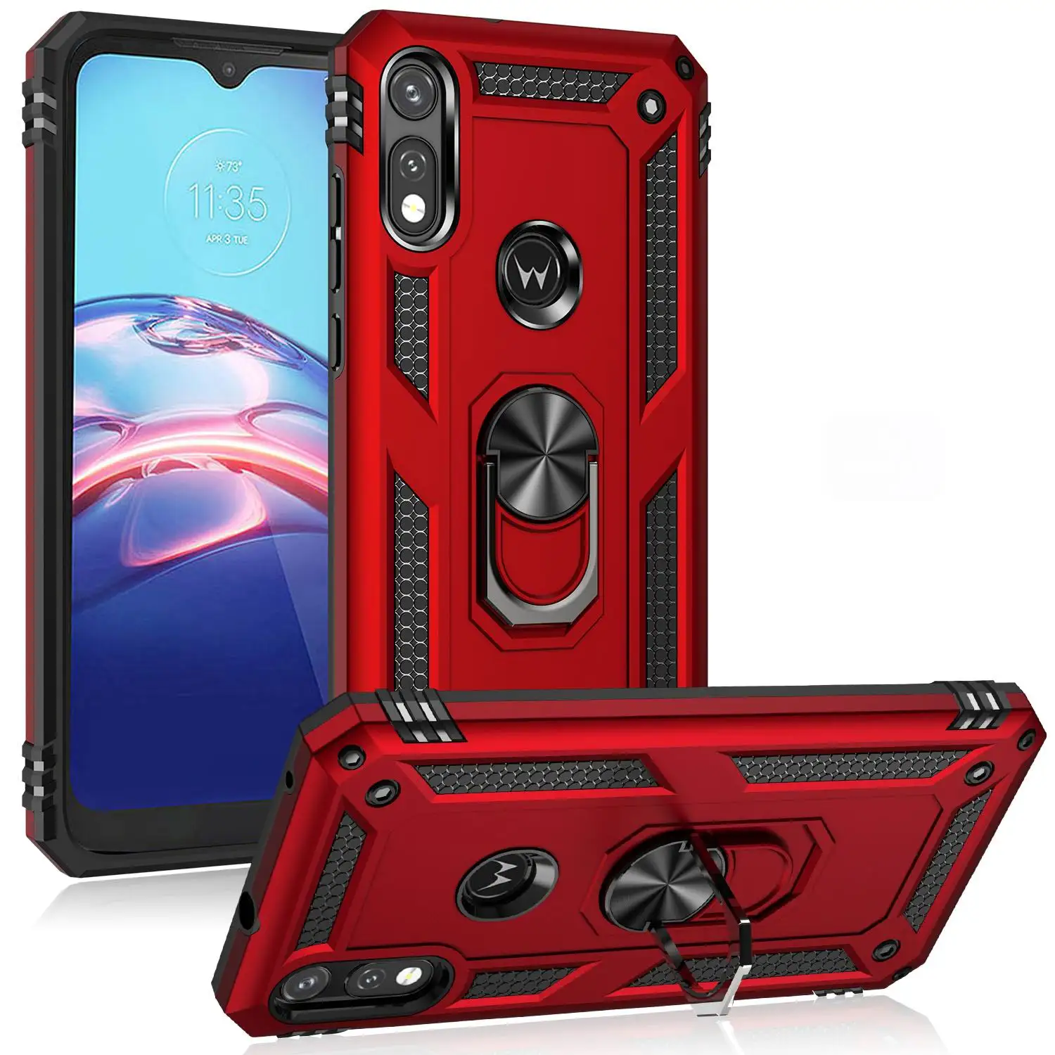 

Для Motorola Moto E 2020 бронированный противоударный чехол для Moto E 2020 E(2020) военный защитный магнитный автомобильный держатель Чехол с кольцом