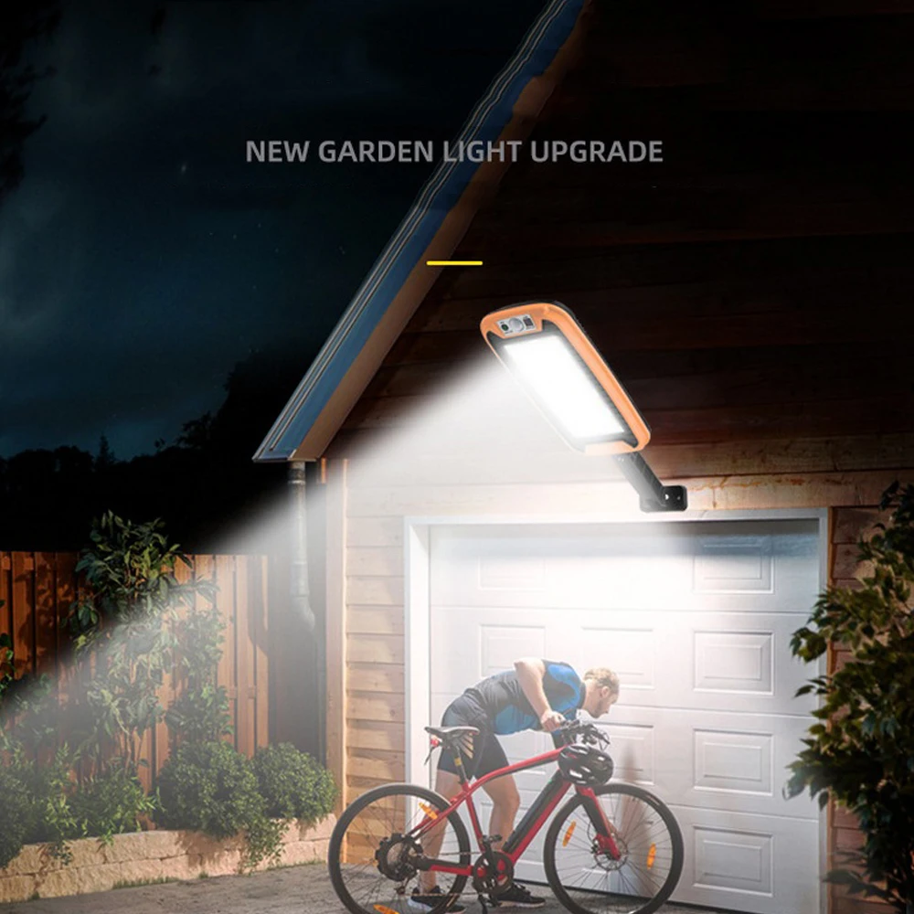 

124led Solar Light PIR Motion Sensor Garden Wall outdoor Solar street lamp Waterproof Lamp Smart Remote Control Lamp