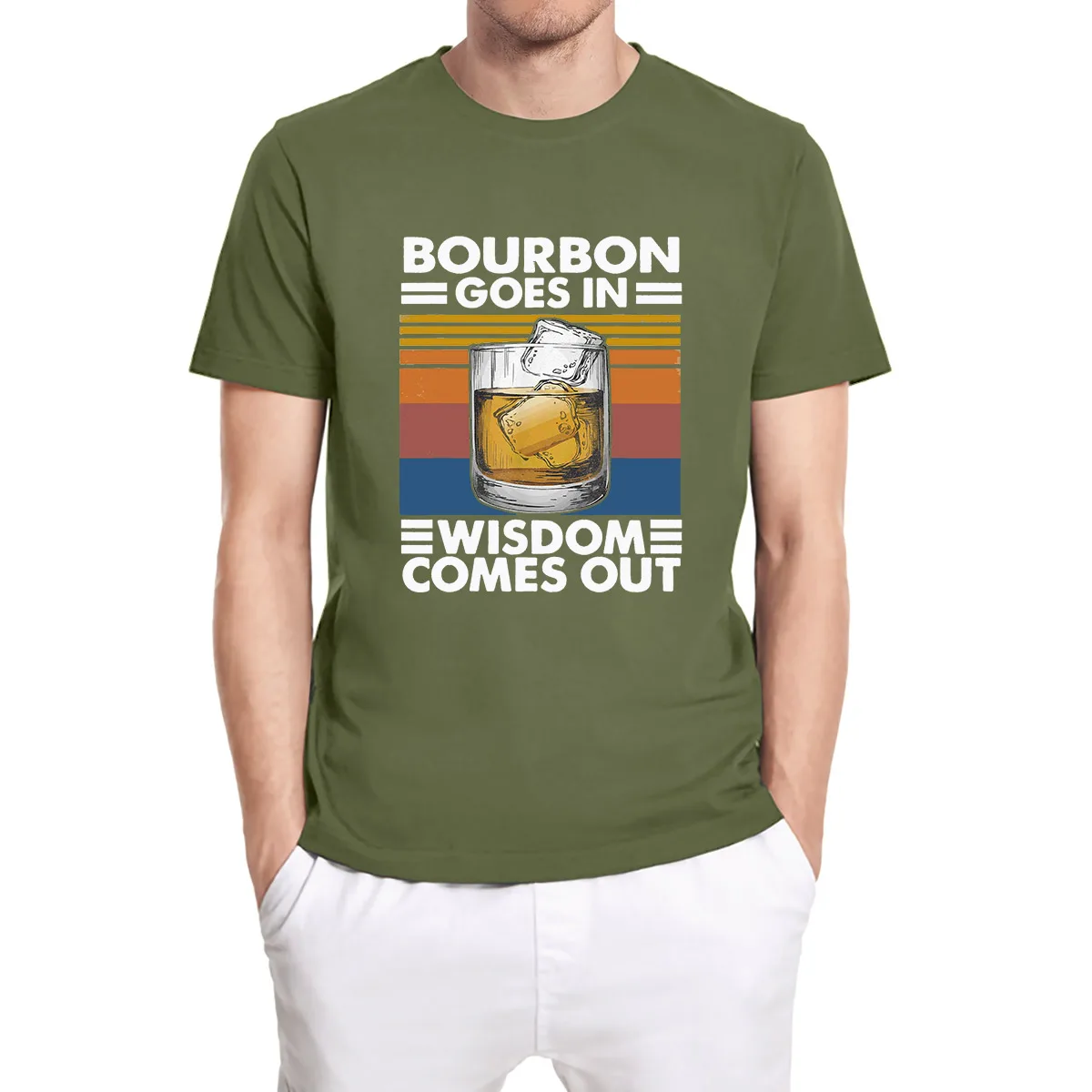 

Футболка мужская хлопковая, винтажная смешная, Топ в стиле Харадзюку, с изображением стакана, виски с изображением стакана, топа с изображен...