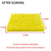 clean tool 10pc high temperature enduring condense electric solder welding soldering iron tip cleaning sponge yellow