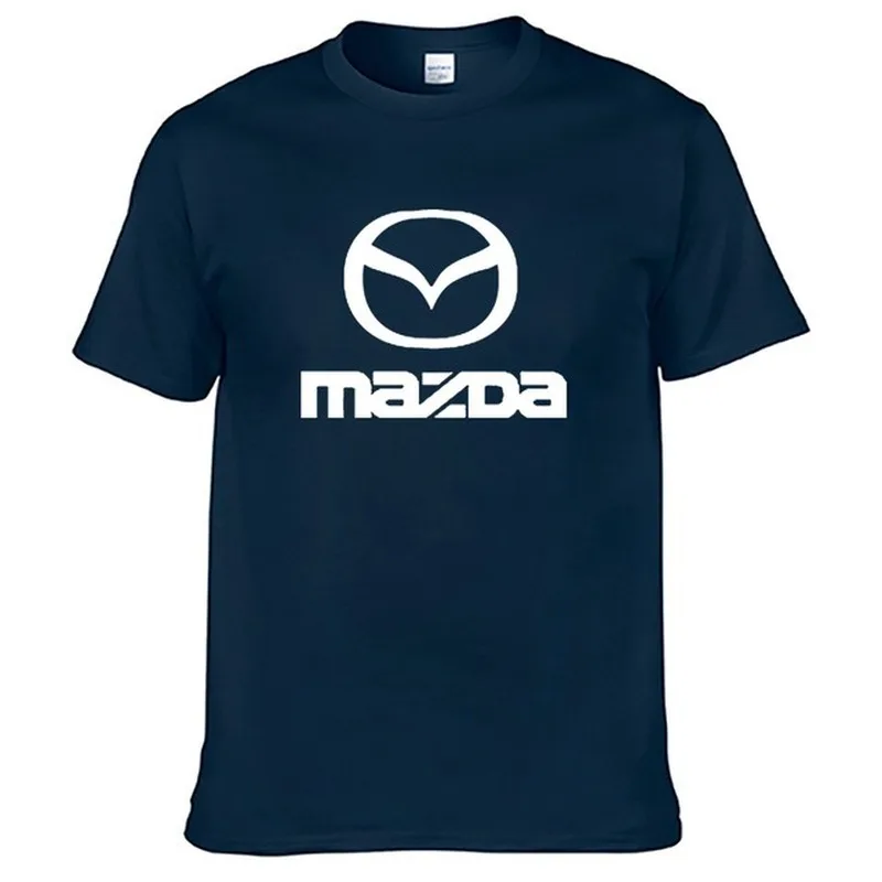 

NEW Mens Short Sleeve for Mazda Car Logo T-shirt Summer casual male solid colour Cotton T shirts Fashion Hip Hop HarajukuClothes