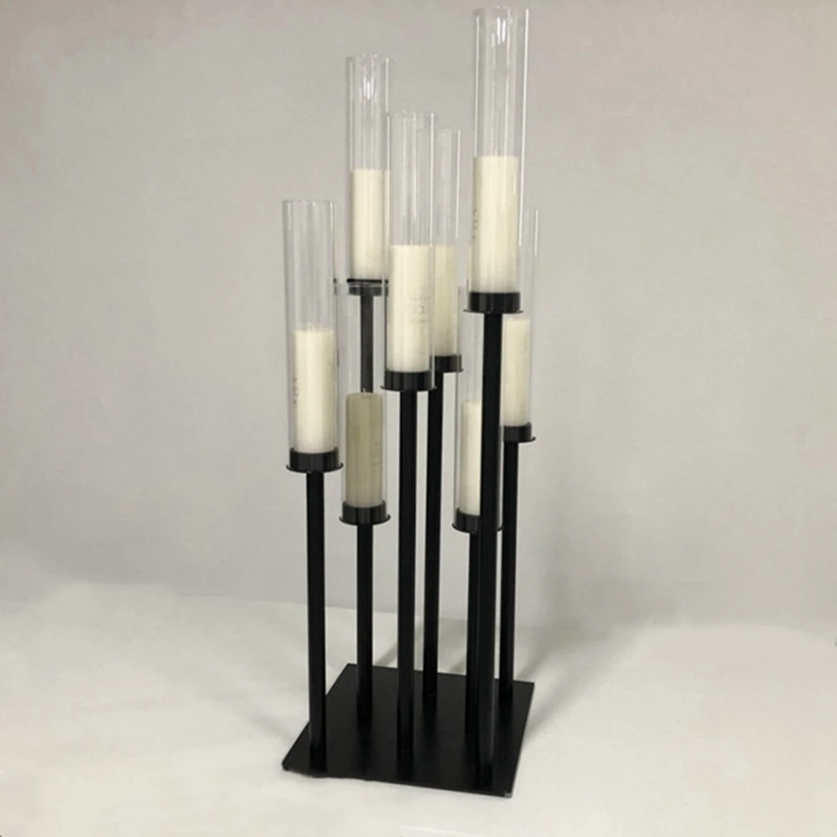 8 Arms Crystal Tall Cheap Wedding Candelabra Ab0473