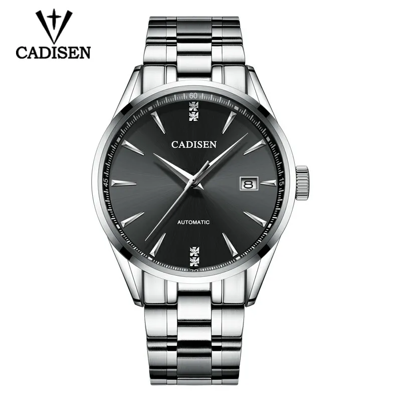Мужские механические часы CADISEN спортивные с календарем 2019|Мужские часы| |