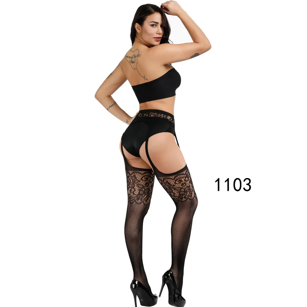 New Arrival Solid Stockings Women Sexy Thigh High Fishnet Nylon Long Socks Sex Belt Standard Over Knee Socks Sexy Lingerie
