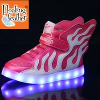 size 25 37 children led shoes casual sneakers with lights luminous shoes for kids boys girls glowing sneakers usb charged shoes