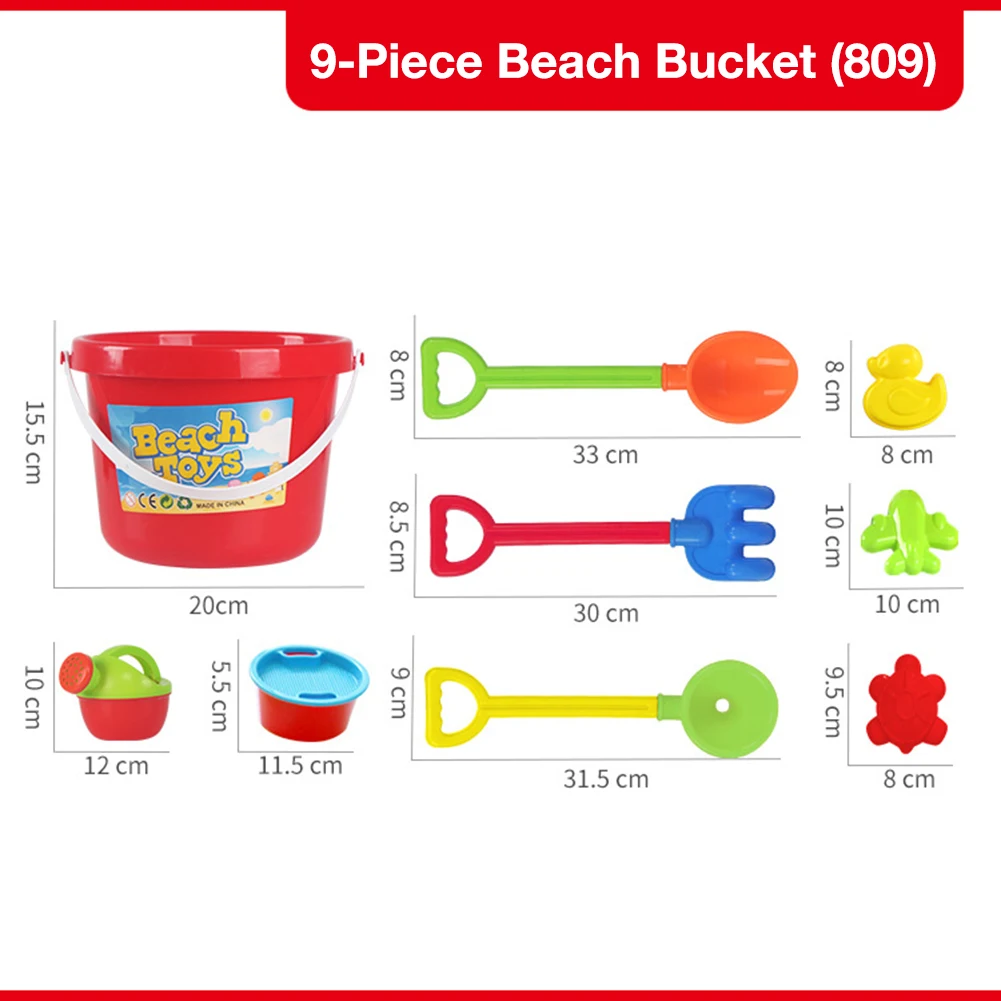 

Baby Beach Toys Set With Plastic Shovel Bucket For Kids Funny Water Beach Seaside Tools Sand Snow Water