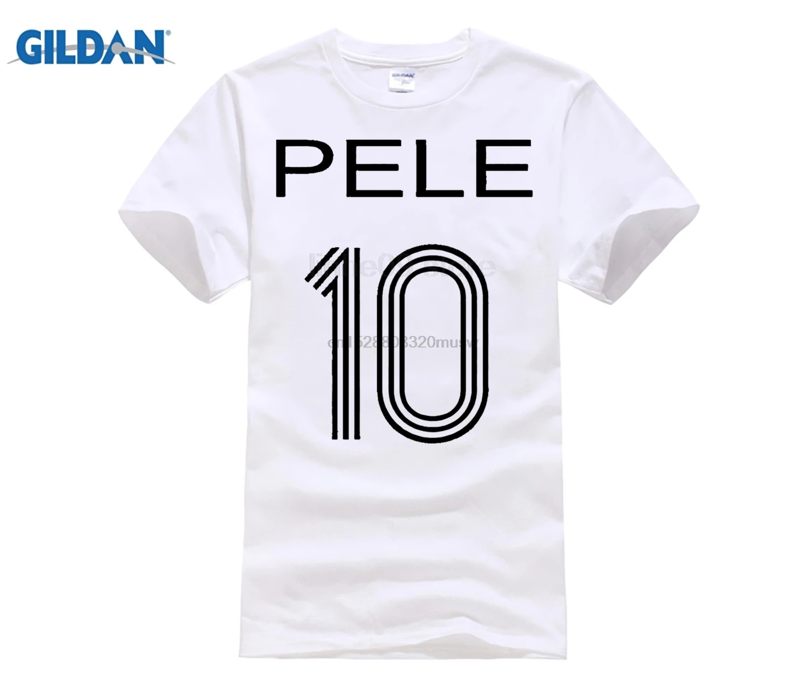 Футболка с принтом PELE S XXL Бразильская футболка SANTOS KING OF FOOTBALLER Ретро Мужская из