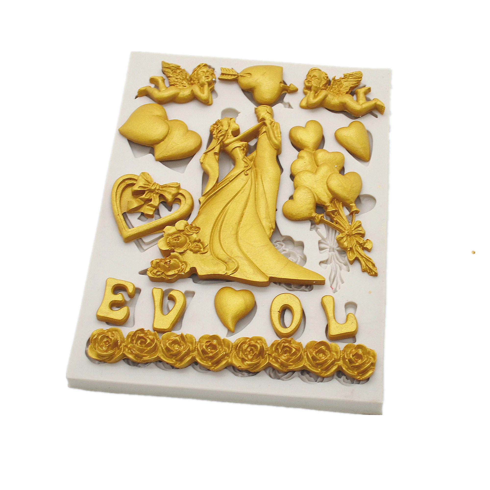 

Wedding Christmas Decoration Fondant Cake Silicone Mold Chocolate Candy Molds Cookies Pastry Biscuits Mould Cake Baking Tools