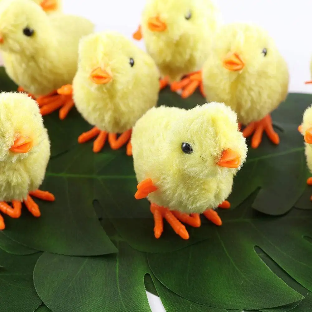 

2 Pieces Funny Wind-Up Hopping Jumping Chicken Clockwork Kids Walking Children Gift Children Jump Game Brain Toys Chicken T Z1T8