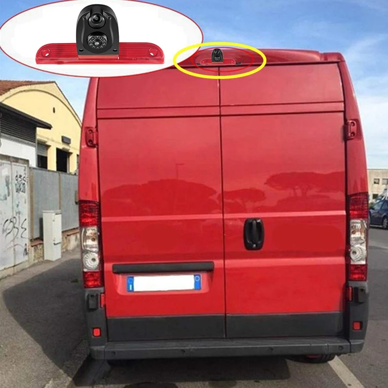 Автомобильный стоп-сигнал двойная камера заднего вида для парковки Fiat Ducato/Peugeot