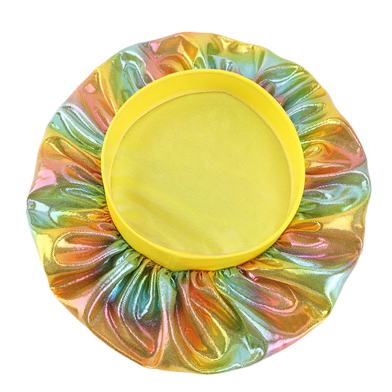 Детская Лазерная шапочка для сна в ночное время атласная эластичная с широкими