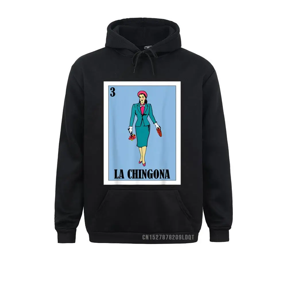 La Chingona loteria prezent meksykańska loteria La Chingona bluzy kupony Casual długi rękaw bluzy męskie ubrania