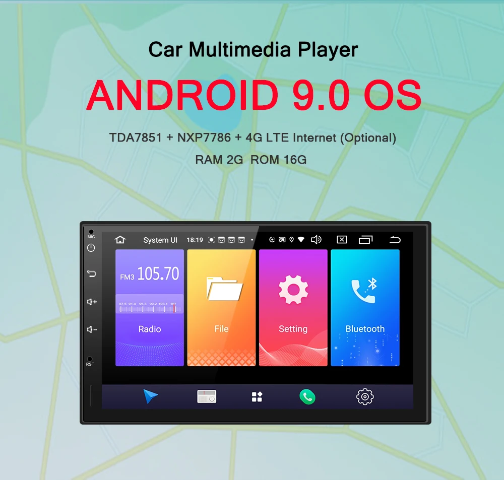 Автомобильный мультимедийный плеер AUTOTOP 2 Din Android 9,0 ", автомобильный DVD gps для Nissan, Toyota, Volkswagen, Mazda, BYD, Kia, VW, peugeot, Lada, стерео