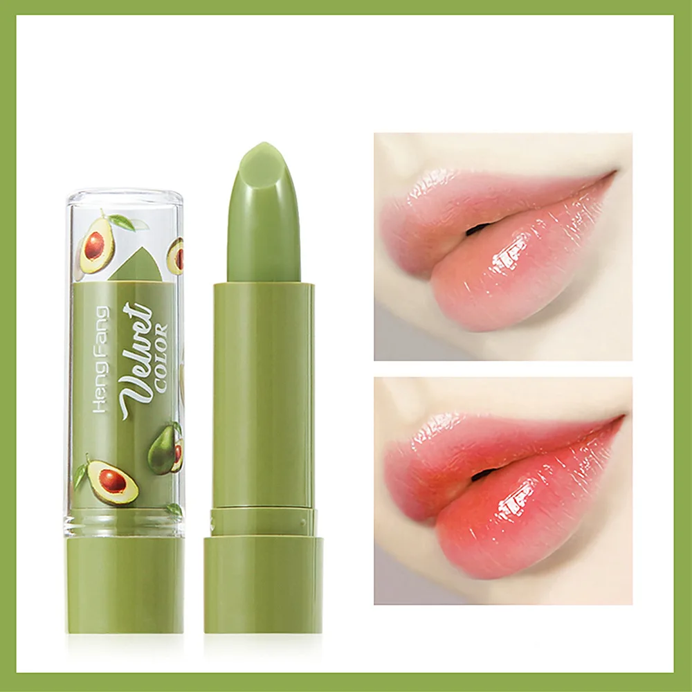 

New avocado velvet jelly matte lipstick non viscous color change make up