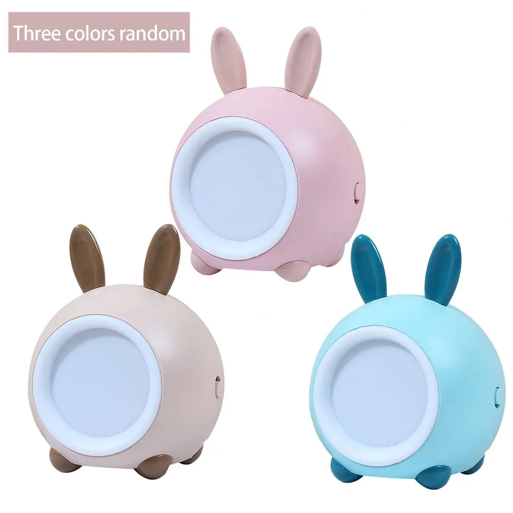 

Christmas Night Lights Cute Pet Rabbit Night Light LED Touch Dimming Wireless Touch Sensitive Silicone Kids Baby Bedside Decor