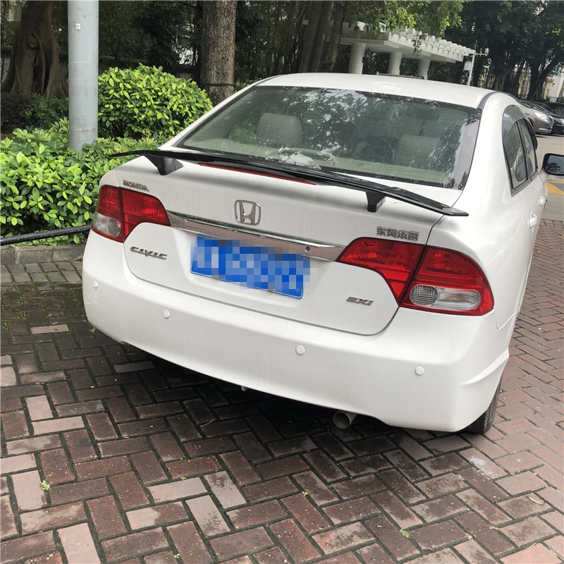 Для Civic спойлер 2006-2011 Honda TF высококачественный Спойлер ABS Материал заднее крыло
