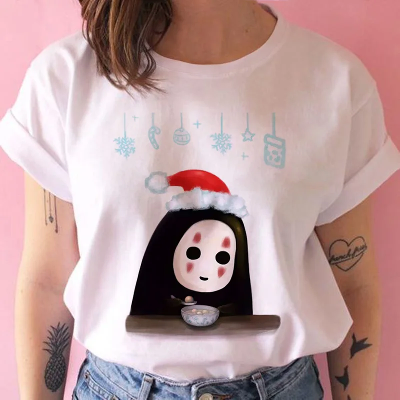 Новинка Kawaii унесенная призраками безликая футболка модная Harajuku короткий рукав