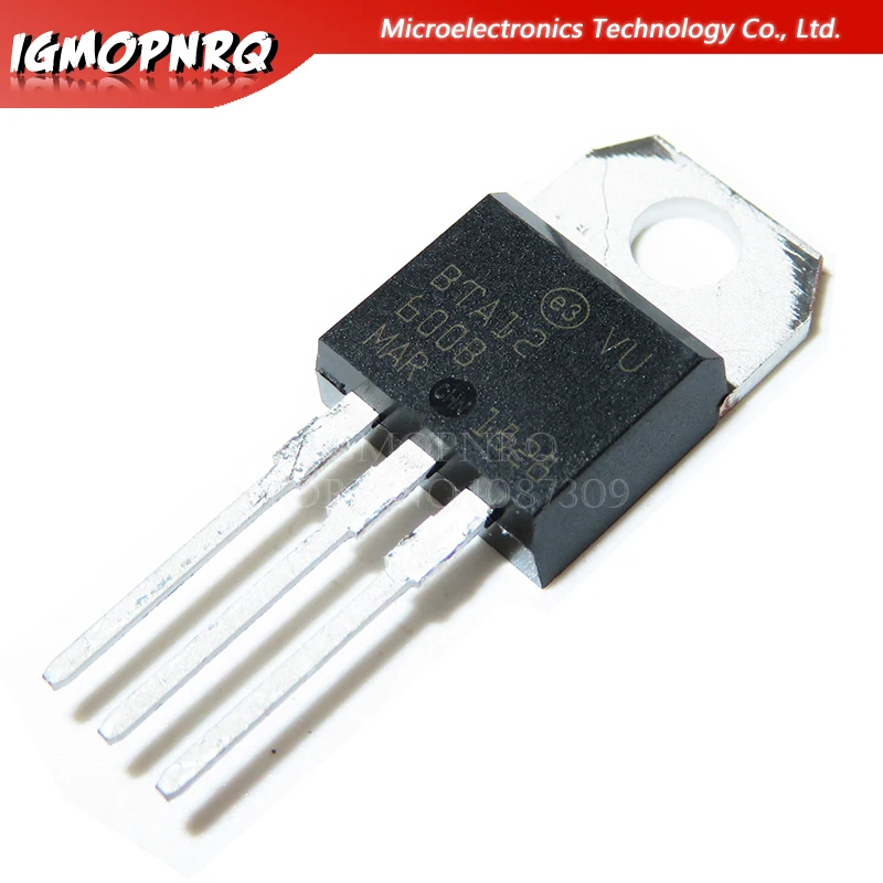 10 шт BTA12-600B BTA12 BTA12-600 Triacs 12 Amp 600 вольт TO-220 новый оригинальный | Электронные