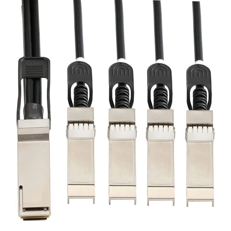 

40Gbps QSFP to 4 SFP Passive Direct Attach Copper DAC Cable for Huawei H3C ZTE RIGOAL Routers Firewalls Network Cards