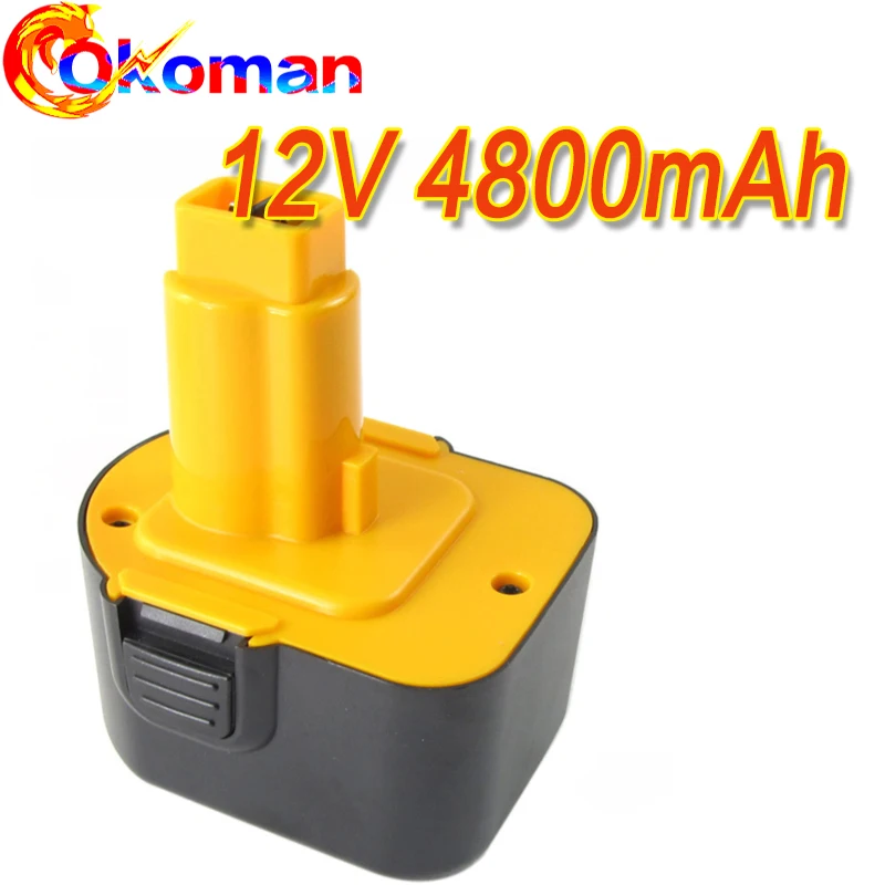 12V 4800mAh батарея инструмента для Dewalt DE9074 DC9071 DE9037 DE9071 DE9075 DW9071 DW9072 DW9074 DC727 DC756 DC980 DC981 DW051