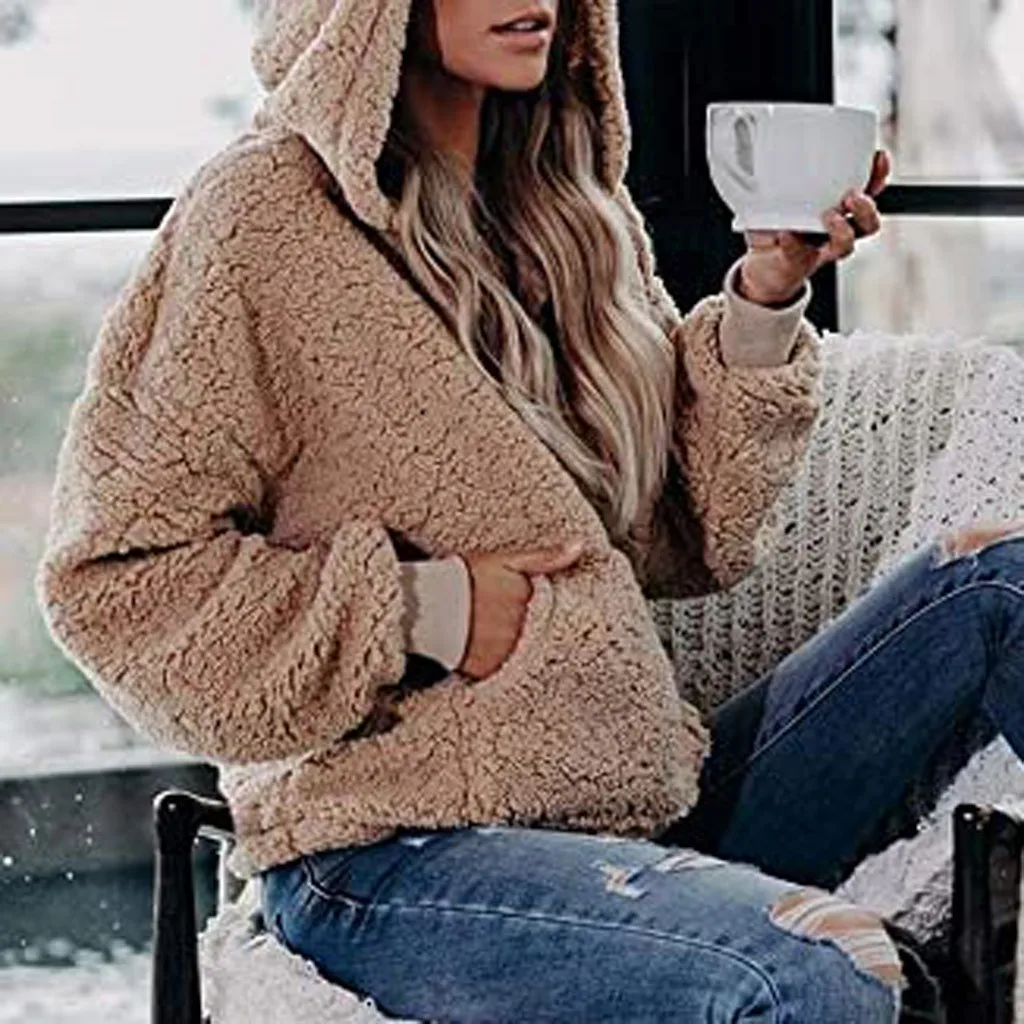 2020 осенне-зимнее плотное теплое пальто бархатная кашемировая Женская толстовка