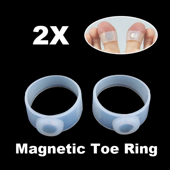 

Electromagnetic toe ring, silicone weight loss and fat burning tools, 2PCS