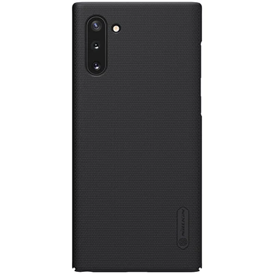 Чехол для samsung Note 10, чехол для samsung Note 10 Plus, NILLKIN, супер матовый щит, матовая твердая задняя крышка, чехол, подарок, держатель для телефона - Цвет: Черный