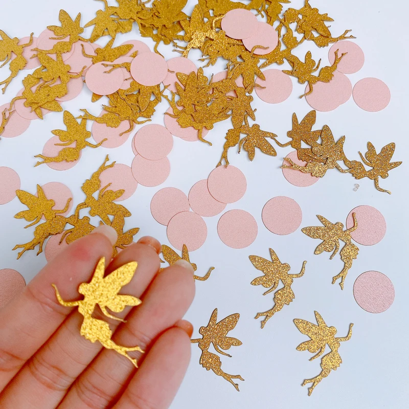 Omilut 100 шт. эльф Tinkerbell конфетти Летающий фея Динь-Динь ecor Baby Shower 1-й день рождения -