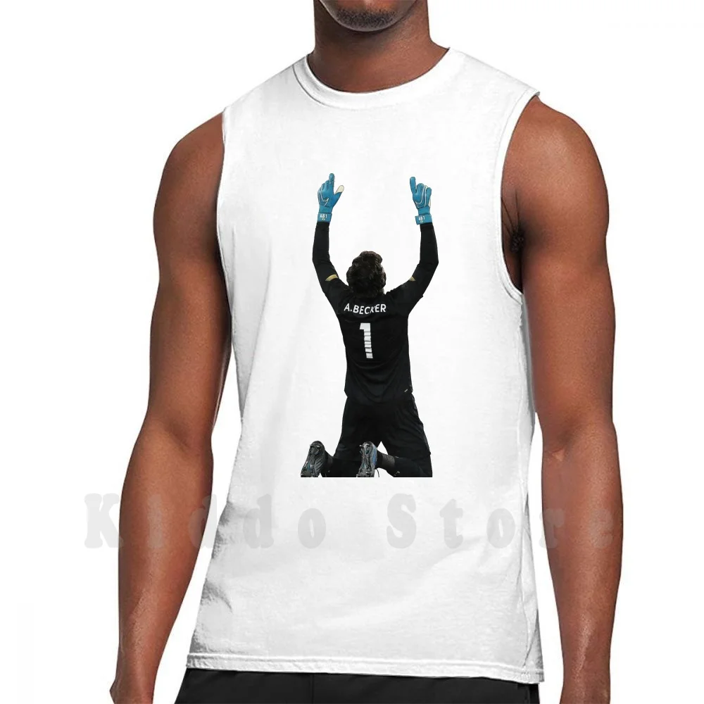 

Alisson Becker-Celebration Tank Tops Vest 100% Cotton Alisson Alisson Becker Becker Brazil Celebration Keeper Goalkeeper