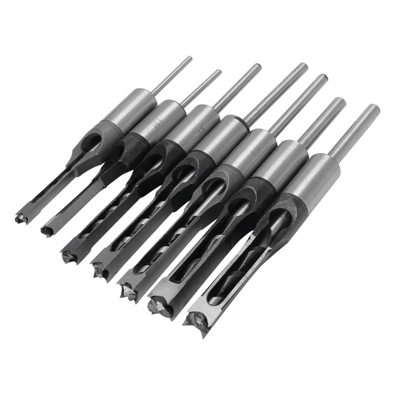 

A2UD 1/4 to 1/2 Inch Square Hole Drill Bit Steel Mortising Drilling Woodworking Tools