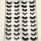 Ресницы норковые ресницы Buzzme 3D 30 мм, пушистые мягкие объемные натуральные мягкие перекрестные накладные ресницы, многоразовые