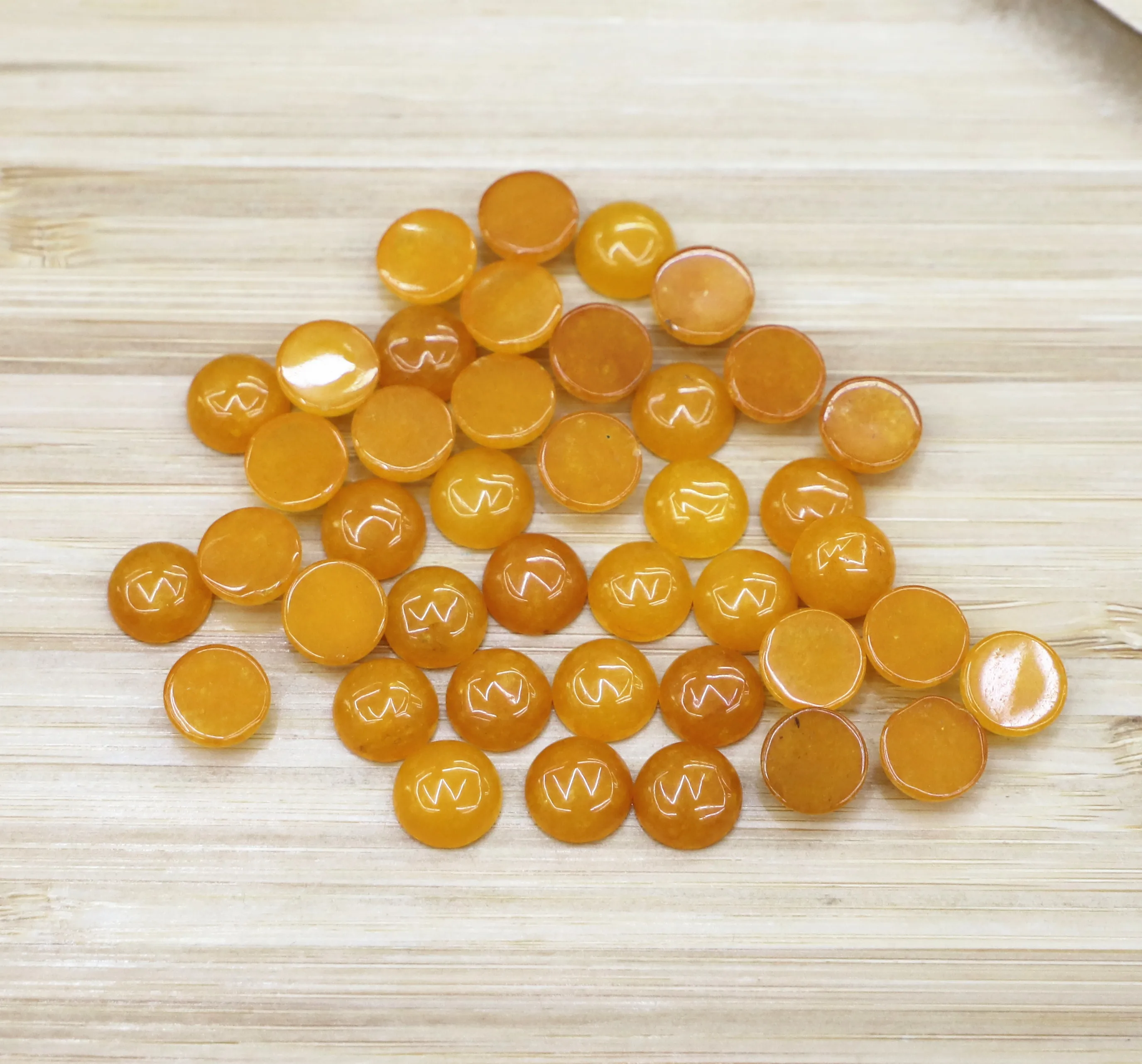 

Fashion Natural Stone 10MM 50Pcs/lot round beads cabochon Ring Earrings Various colors Jewelry accessories no hole wholesale